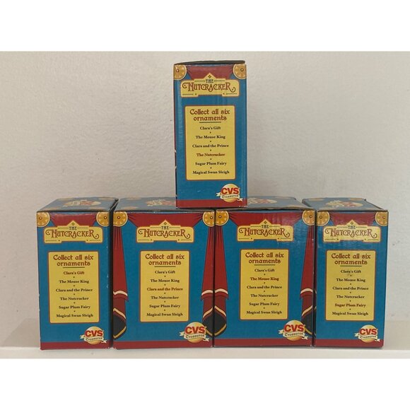 CVS Treasure Nutcracker Mouse Fairy Christmas Tree Ballet 2001 Lot of 5 - Picture 13 of 16